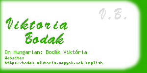 viktoria bodak business card